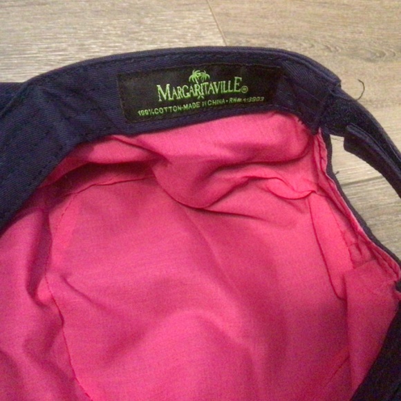 💐Margaritaville Cotton Denim Floral Hat Navy - Picture 5 of 5